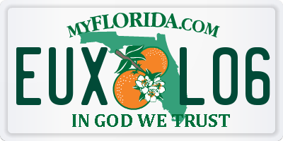 FL license plate EUXL06