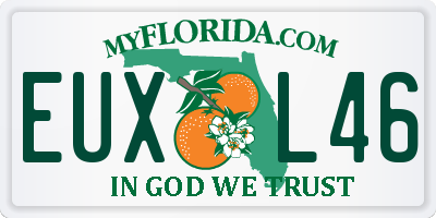 FL license plate EUXL46