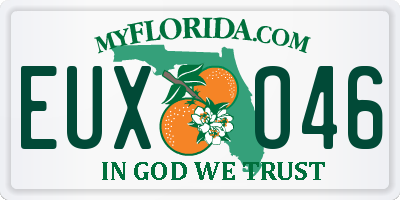 FL license plate EUXO46