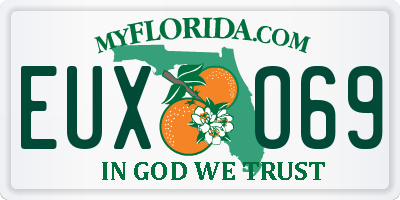 FL license plate EUXO69