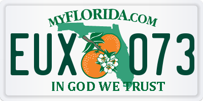 FL license plate EUXO73