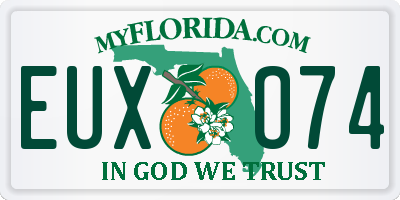 FL license plate EUXO74