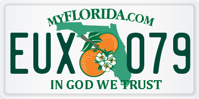 FL license plate EUXO79