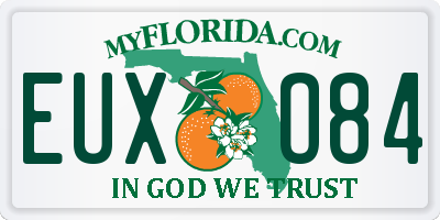 FL license plate EUXO84