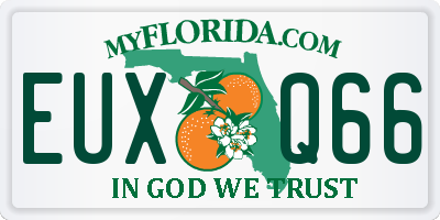 FL license plate EUXQ66