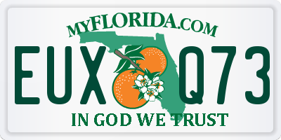 FL license plate EUXQ73