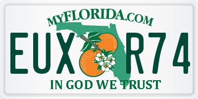 FL license plate EUXR74