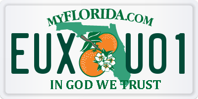 FL license plate EUXU01