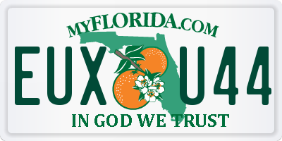 FL license plate EUXU44