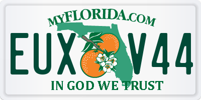FL license plate EUXV44