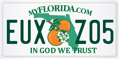 FL license plate EUXZ05