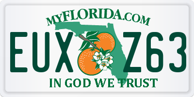 FL license plate EUXZ63