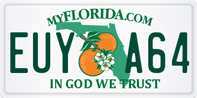 FL license plate EUYA64