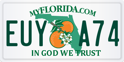 FL license plate EUYA74