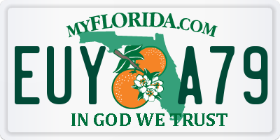 FL license plate EUYA79
