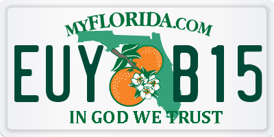 FL license plate EUYB15