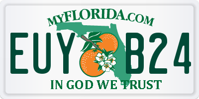 FL license plate EUYB24