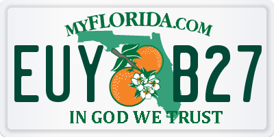 FL license plate EUYB27