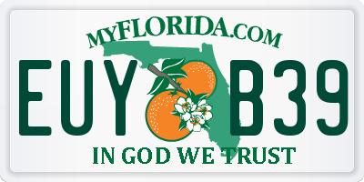 FL license plate EUYB39