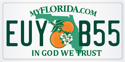 FL license plate EUYB55