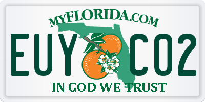 FL license plate EUYC02