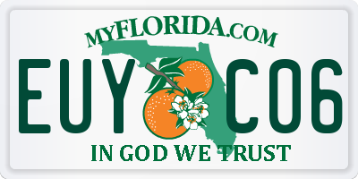 FL license plate EUYC06