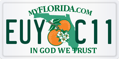 FL license plate EUYC11