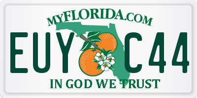 FL license plate EUYC44