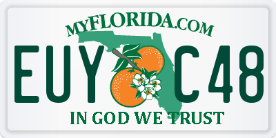 FL license plate EUYC48