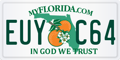 FL license plate EUYC64