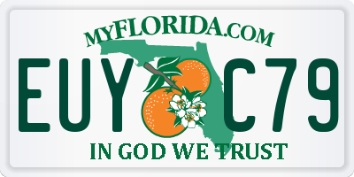 FL license plate EUYC79