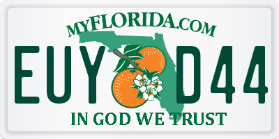 FL license plate EUYD44