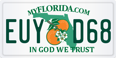 FL license plate EUYD68