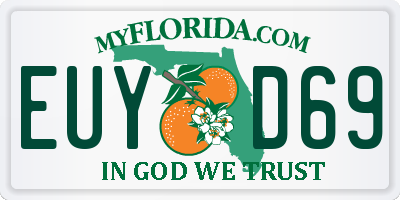 FL license plate EUYD69