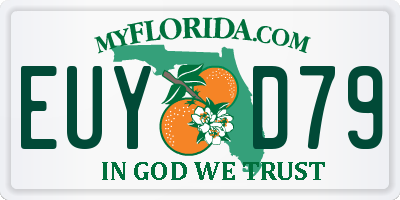 FL license plate EUYD79