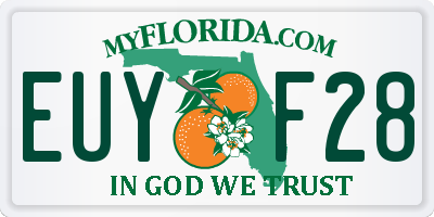FL license plate EUYF28