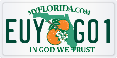 FL license plate EUYG01