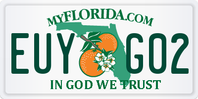 FL license plate EUYG02