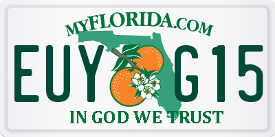 FL license plate EUYG15
