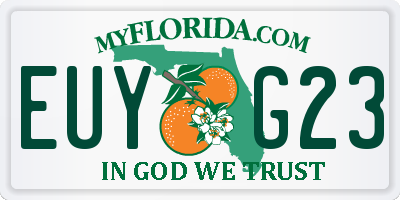 FL license plate EUYG23