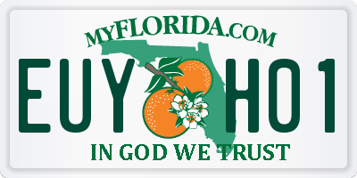 FL license plate EUYH01