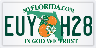 FL license plate EUYH28