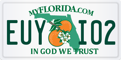 FL license plate EUYI02