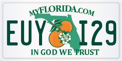 FL license plate EUYI29