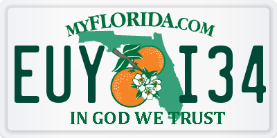 FL license plate EUYI34