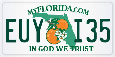FL license plate EUYI35