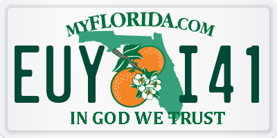 FL license plate EUYI41