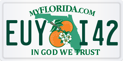 FL license plate EUYI42