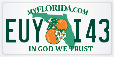 FL license plate EUYI43