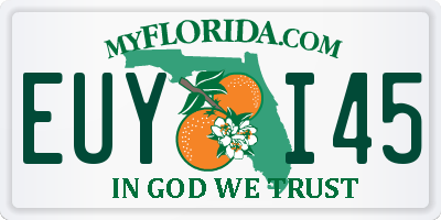 FL license plate EUYI45